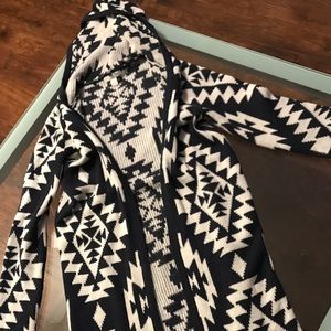 HOODED LONG CARDIGAN